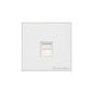 Windsor Range Matt White Switches & Sockets, WNW - 1 Gang Master Line Socket by Heritage Brass By M-Marcus