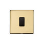 Vintage Range Polished Brass Switches & Sockets, X01 - 1 Gang Rocker Switch by Heritage Brass By M-Marcus