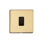 Vintage Range Polished Brass Switches & Sockets, X01 - 1 Gang Intermediate Rocker Switch by Heritage Brass By M-Marcus
