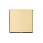 Vintage Range Polished Brass Switches & Sockets, X01 - Single Blank Plate by Heritage Brass By M-Marcus
