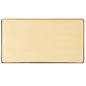 Vintage Range Unlacquered Polished Brass Switches & Sockets, XUL - Double Blank Plate by Heritage Brass By M-Marcus