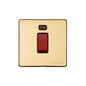 Vintage Range Polished Brass Switches & Sockets, X01 - 45A DP Cooker Switch with Neon (single plate) by Heritage Brass By M-Marcus