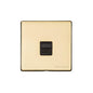 Vintage Range Polished Brass Switches & Sockets, X01 - 1 Gang Master Line Socket by Heritage Brass By M-Marcus