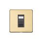 Vintage Range Polished Brass Switches & Sockets, X01 - 1 Gang RJ11 by Heritage Brass By M-Marcus