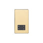 Vintage Range Polished Brass Switches & Sockets, X01 - Shaver Socket Output Voltage 110/240V by Heritage Brass By M-Marcus