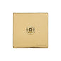 Vintage Range Unlacquered Polished Brass Switches & Sockets, XUL - 1 Gang Intermediate Toggle Switch by Heritage Brass By M-Marcus