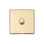 Vintage Range Polished Brass Switches & Sockets, X01 - 1 Gang Dimmer 400 watts (Compatible with halogen/ incandescent bulbs) by Heritage Brass By M-Marcus