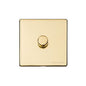 Vintage Range Polished Brass Switches & Sockets, X01 - 1 Gang TED Dimmer (Compatible with LED Lamps) by Heritage Brass By M-Marcus