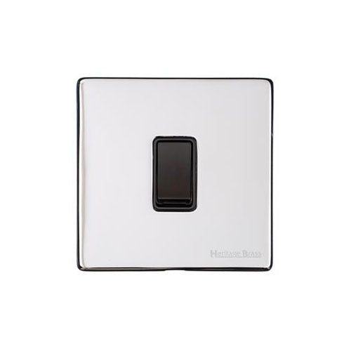 Vintage Range Polished Chrome Switches & Sockets, X02 - 1 Gang Rocker Switch by Heritage Brass By M-Marcus
