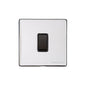 Vintage Range Polished Chrome Switches & Sockets, X02 - 1 Gang Rocker Switch by Heritage Brass By M-Marcus