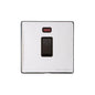 Vintage Range Polished Chrome Switches & Sockets, X02 - 20A Double Pole Switch with Neon by Heritage Brass By M-Marcus