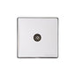 Vintage Range Polished Chrome Switches & Sockets, X02 - 1 Gang Isolated TV Coaxial Socket by Heritage Brass By M-Marcus