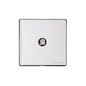 Vintage Range Polished Chrome Switches & Sockets, X02 - 1 Gang Satellite Socket by Heritage Brass By M-Marcus