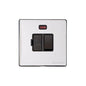 Vintage Range Polished Chrome Switches & Sockets, X02 - Switched Spur with Neon (13 Amp) by Heritage Brass By M-Marcus
