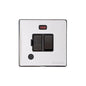 Vintage Range Polished Chrome Switches & Sockets, X02 - Switched Spur with Neon + Cord (13 Amp) by Heritage Brass By M-Marcus