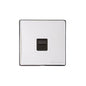 Vintage Range Polished Chrome Switches & Sockets, X02 - 1 Gang Master Line Socket by Heritage Brass By M-Marcus