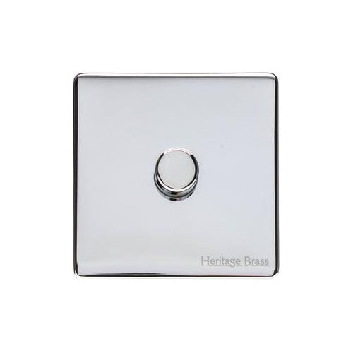 Vintage Range Polished Chrome Switches & Sockets, X02 - 1G Multi Location Secondary Dimmer by Heritage Brass By M-Marcus
