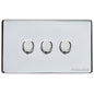 Vintage Range Polished Chrome Switches & Sockets, X02 - 3G Multi Location Secondary Dimmer by Heritage Brass By M-Marcus