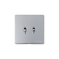 Vintage Range Polished Chrome Switches & Sockets, X02 - 2 Gang Stockholm Toggle by Heritage Brass By M-Marcus