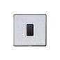 Vintage Range Satin Chrome Switches & Sockets, X03 - 1 Gang Rocker Switch by Heritage Brass By M-Marcus