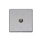 Vintage Range Satin Chrome Switches & Sockets, X03 - 1 Gang Satellite Socket by Heritage Brass By M-Marcus