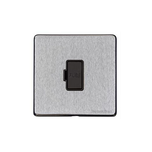 Vintage Range Satin Chrome Switches & Sockets, X03 - Unswitched Spur (13 Amp) by Heritage Brass By M-Marcus