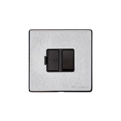 Vintage Range Satin Chrome Switches & Sockets, X03 - Switched Spur (13 Amp) by Heritage Brass By M-Marcus