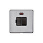 Vintage Range Satin Chrome Switches & Sockets, X03 - Switched Spur with Neon (13 Amp) by Heritage Brass By M-Marcus
