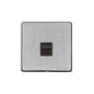 Vintage Range Satin Chrome Switches & Sockets, X03 - 1 Gang Master Line Socket by Heritage Brass By M-Marcus