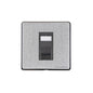 Vintage Range Satin Chrome Switches & Sockets, X03 - 1 Gang RJ45 by Heritage Brass By M-Marcus