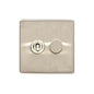 Vintage Range Satin Nickel Switches & Sockets, X05 - 2G Mixed Toggle Dimmer Switch 1xToggle 1xTED by Heritage Brass By M-Marcus
