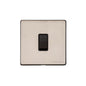 Vintage Range Satin Nickel Switches & Sockets, X05 - 1 Gang Intermediate Rocker Switch by Heritage Brass By M-Marcus