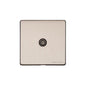 Vintage Range Satin Nickel Switches & Sockets, X05 - 1 Gang Isolated TV Coaxial Socket by Heritage Brass By M-Marcus