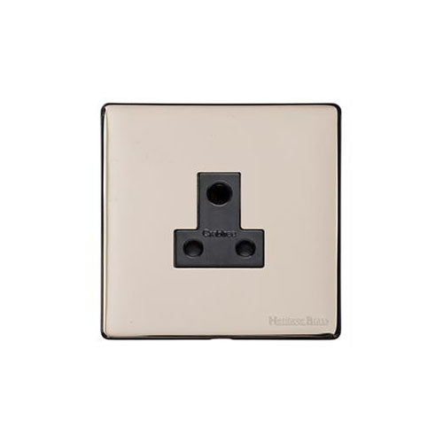 Vintage Range Satin Nickel Switches & Sockets, X05 - 5 Amp 3 Round Pin Socket by Heritage Brass By M-Marcus