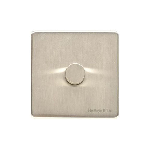 Vintage Range Satin Nickel Switches & Sockets, X05 - 1 Gang Dimmer 250 watts (Compatible with halogen/ incandescent bulbs) by Heritage Brass By M-Marcus