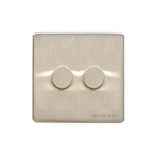 Vintage Range Satin Copper 2 Gang Dimmer 400 watts (Compatible with halogen/ incandescent bulbs) by Heritage Brass By M-Marcus
