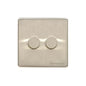 Vintage Range Satin Copper 2 Gang Dimmer 400 watts (Compatible with halogen/ incandescent bulbs) by Heritage Brass By M-Marcus