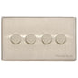 Vintage Range Satin Nickel Switches & Sockets, X05 - 4G Multi Location Primary Dimmer by Heritage Brass By M-Marcus