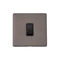 Vintage Range Matt Bronze Switches & Sockets, X09 - 1 Gang Intermediate Rocker Switch by Heritage Brass By M-Marcus