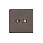 Vintage Range Matt Bronze Switches & Sockets, X09 - TV/Satellite Socket by Heritage Brass By M-Marcus