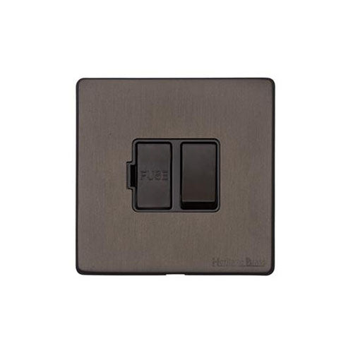 Vintage Range Matt Bronze Switches & Sockets, X09 - Switched Spur (13 Amp) by Heritage Brass By M-Marcus