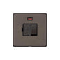 Vintage Range Matt Bronze Switches & Sockets, X09 - Switched Spur with Neon (13 Amp) by Heritage Brass By M-Marcus