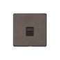 Vintage Range Matt Bronze Switches & Sockets, X09 - 1 Gang Secondary Line Socket by Heritage Brass By M-Marcus