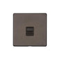 Vintage Range Matt Bronze Switches & Sockets, X09 - 1 Gang Master Line Socket by Heritage Brass By M-Marcus