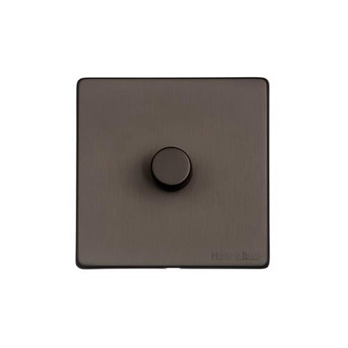 Vintage Range Matt Bronze Switches & Sockets, X09 - 1G Multi Location Secondary Dimmer by Heritage Brass By M-Marcus