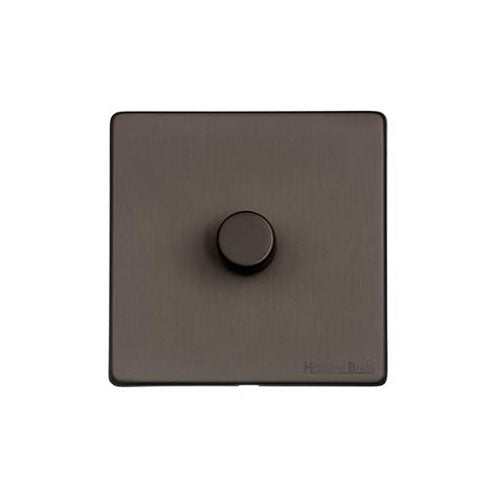 Vintage Range Matt Bronze Switches & Sockets, X09 - 1 Gang Dimmer 400 watts (Compatible with halogen/ incandescent bulbs) by Heritage Brass By M-Marcus