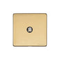 Vintage Range Satin Brass Switches & Sockets, X44 - 1 Gang Satellite Socket by Heritage Brass By M-Marcus