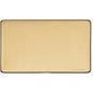 Vintage Range Satin Brass Switches & Sockets, X44 - Double Blank Plate by Heritage Brass By M-Marcus