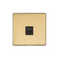 Vintage Range Satin Brass Switches & Sockets, X44 - 1 Gang Secondary Line Socket by Heritage Brass By M-Marcus