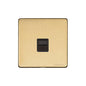 Vintage Range Satin Brass Switches & Sockets, X44 - 1 Gang Master Line Socket by Heritage Brass By M-Marcus